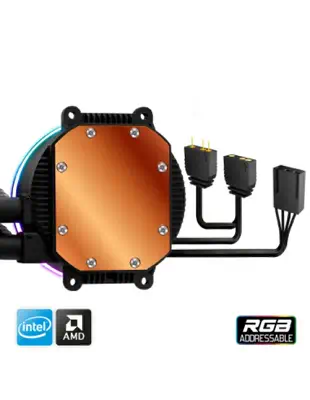 Spirit of Gamer LiquidForce 120 Processeur Refroidisseur de liquide tout-en-un 12 cm Noir 1 pièce(s) - Refroidissement PC - visuel 2