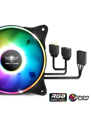 Spirit of Gamer Liquid Force 240 Boitier PC, Processeur Refroidisseur de liquide tout-en-un 12 cm No - Refroidissement PC - visuel 3