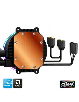 Spirit of Gamer Liquid Force 240 Boitier PC, Processeur Refroidisseur de liquide tout-en-un 12 cm No - Refroidissement PC - visuel 2
