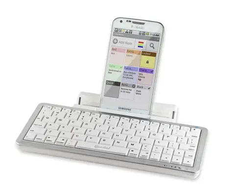 Connectland CL-KBD23024 clavier pour tablette Bluetooth Argent, Blanc - Accessoires Tablette - visuel 3