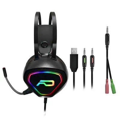 ADVANCE GTA 230 Casque Avec fil Arceau Gaming Noir, Rouge - Casque Micro - visuel 4