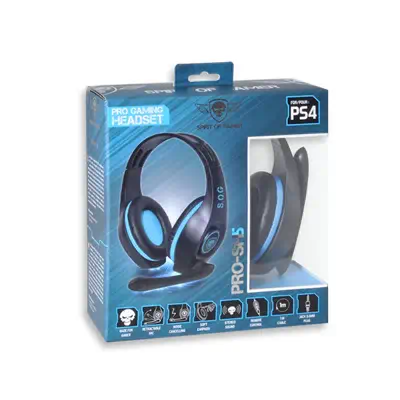 Spirit of Gamer PRO-SH5 Casque Avec fil Arceau Gaming Noir, Bleu - Casque Micro - visuel 5