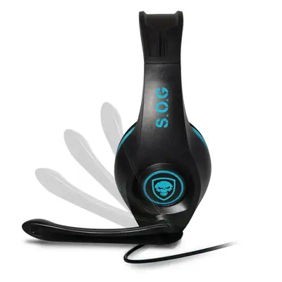 Spirit of Gamer PRO-SH5 Casque Avec fil Arceau Gaming Noir, Bleu - Casque Micro - visuel 3