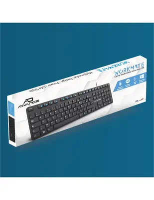 Advance Tapes WORKMATE clavier maison/bureau USB AZERTY Noir - ADVANCE - Clavier - visuel 8