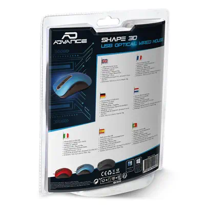 ADVANCE Shape 3D souris Bureau Ambidextre USB Type-A Optique 1000 DPI - Souris - visuel 5