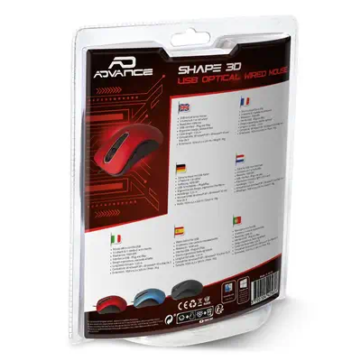 ADVANCE Shape 3D souris Bureau Ambidextre USB Type-A Optique 1000 DPI - Souris - visuel 5