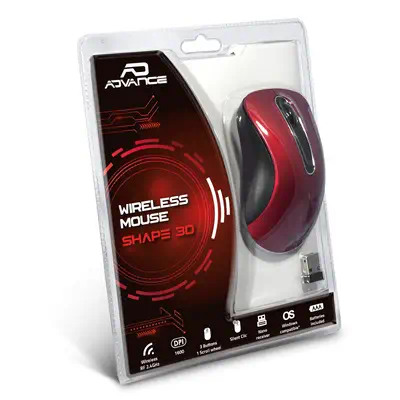 ADVANCE Shape 3D souris Bureau Ambidextre RF sans fil Optique 1600 DPI - Souris - visuel 4