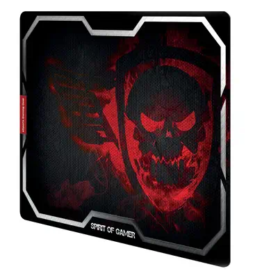 Spirit of Gamer Smokey Skull Tapis de souris de jeu Noir, Rouge - visuel 2