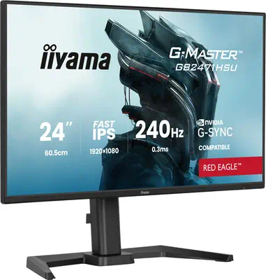 iiyama G-MASTER GB2471HSU-B1 écran plat de PC 60,5 cm (23.8") 1920 x 1080 pixels Full HD Noir - Ecran Ordinateur - visuel 4