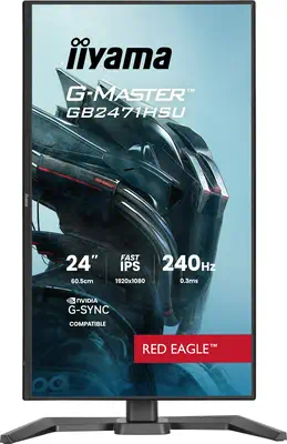 iiyama G-MASTER GB2471HSU-B1 écran plat de PC 60,5 cm (23.8") 1920 x 1080 pixels Full HD Noir - Ecran Ordinateur - visuel 2
