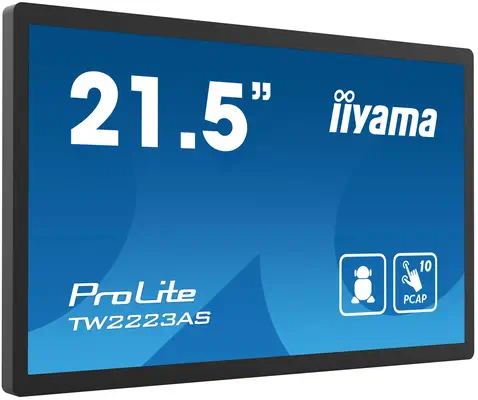 iiyama TW2223AS-B1 Panneau de commande tactile 54,6 cm (21.5") 1920 x 1080 pixels - Ecran Numérique Interactif - visuel 2