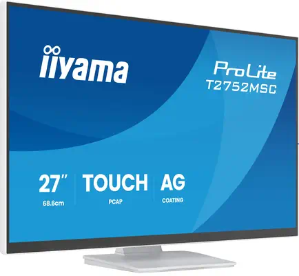 iiyama ProLite T2752MSC-W1AG écran plat de PC 68,6 cm (27") 1920 x 1080 pixels Full HD LCD Écran tac - Ecran Ordinateur - visuel 2
