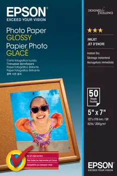 Achat EPSON PHOTO papier brillant 200g/m2 130x180mm 50 feuilles pack de 1 au meilleur prix
