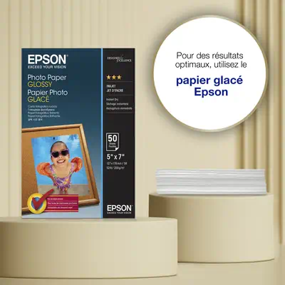 Papier photo brillant Epson (130 x 180 mm), 200 g/m2, 50 feuilles - visuel 2