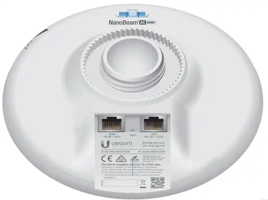 Ubiquiti NanoBeam 5AC Gen 2 Pont réseau 450 Mbit/s Blanc - Réseau - visuel 6