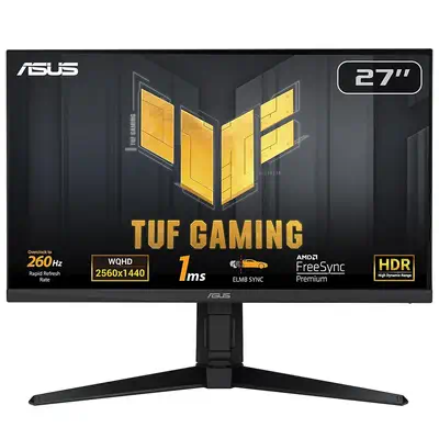 ASUS TUF Gaming VG27AQML1A écran plat de PC 68,6 cm (27") 2560 x 1440 pixels Wide Quad HD LCD Noir - Asus - Ecran Ordinateur - visuel 1