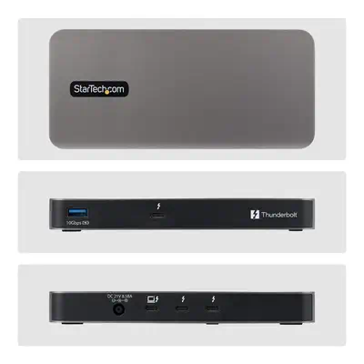 Hub Thunderbolt&trade; 5 à 4 Ports avec Thunderbolt&trade; Share KVM, 80/120 Gbps, Multi-Écrans 8K,  - StarTech - Station d'accueil pour portable - visuel 3