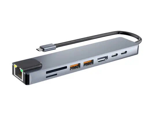 TNB iClick Pro - Hub USB-C 8 en 1 - en aluminium - 10Gbps - T'NB - Switchs et Hubs - visuel 3