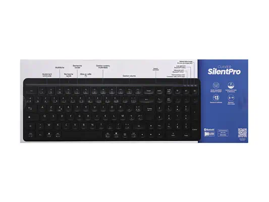 TNB SILENT PRO - Clavier sans fil rechargeable ultra silencieux - noir - T'NB - visuel 3