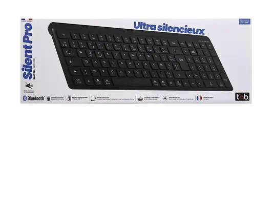 TNB SILENT PRO - Clavier sans fil rechargeable ultra silencieux - noir - T'NB - visuel 6