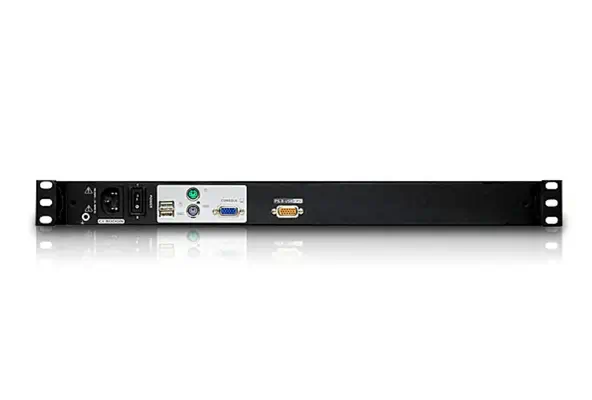 ATEN CL3000N support d'ordinateurs 48,3 cm (19") 1280 x 1024 pixels Aluminium Noir 1U - Rack et Armoire - visuel 2