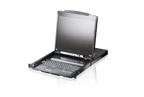 ATEN CL5800N support d'ordinateurs 48,3 cm (19") 1280 x 1024 pixels Métal Noir 1U - Rack et Armoire - visuel 1