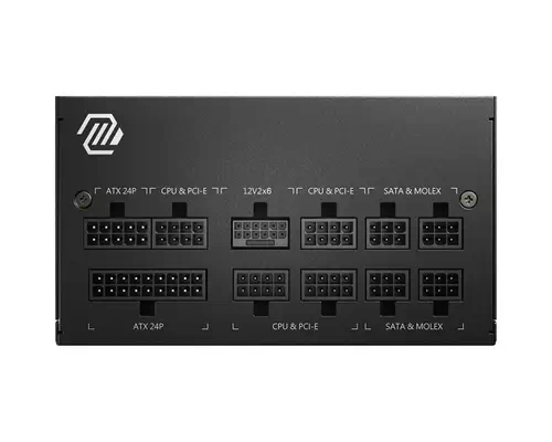 MSI MAG A750GL PCIE5 unité d'alimentation d'énergie 750 W 20+4 pin ATX ATX Noir - Boitier d'alimentation - visuel 2