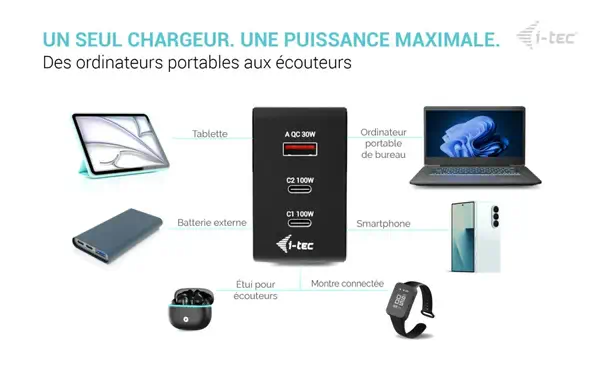 i-tec 100W Intelligent Multiport USB Charger - I-Tec - Chargeur et alimentation - visuel 6