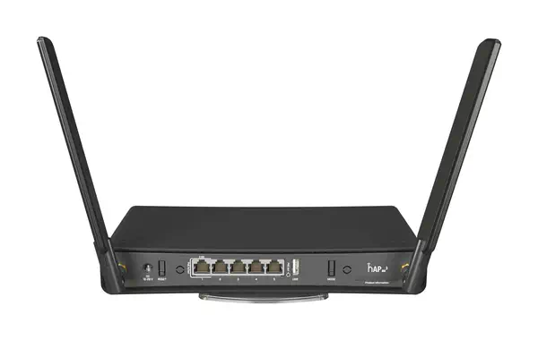 Mikrotik hAP ax³ routeur sans fil Gigabit Ethernet Bi-bande (2,4 GHz / 5 GHz) Noir - Routeur - visuel 2