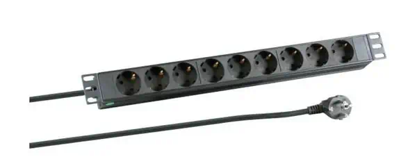 Microconnect CABINETACC23 unité de distribution d'énergie 8 sortie(s) CA 1U Noir - Rack et Armoire - visuel 1