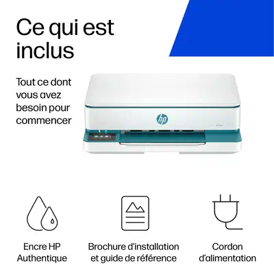 Envy 6122e Wireless All-in-One Couleur Imprimante, Instant Ink; Impression photo - HP - visuel 5