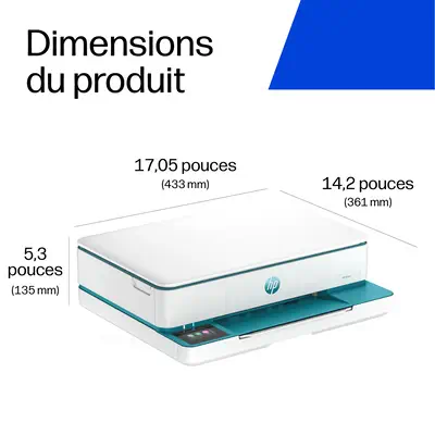 Envy 6122e Wireless All-in-One Couleur Imprimante, Instant Ink; Impression photo - HP - visuel 6