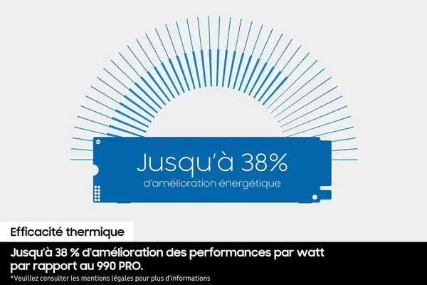 SSD Interne Samsung 990 NVMe™ PCIe® 4.0 2To - Disque dur SSD - visuel 10