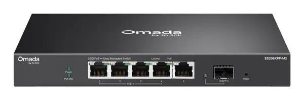 TP-Link ES206XPP-M2 commutateur réseau Géré L2 2.5G Ethernet (100/1000/2500) Connexion Ethernet, sup - Switchs et Hubs - visuel 1
