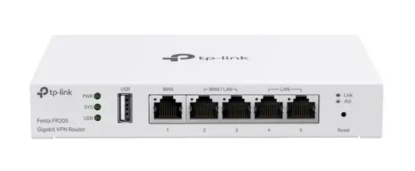 TP-Link Festa FR205 Routeur connecté 10 Gigabit Ethernet, 100 Gigabit Ethernet, Gigabit Ethernet Bla - visuel 1