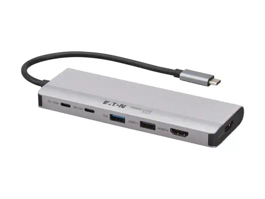 EATON Station daccueil de voyage Tripp Lite USB4 Multi-Display Vidéo 8K ou 4K/144Hz ports hub USB 3. - Eaton - Station d'accueil pour portable - visuel 4