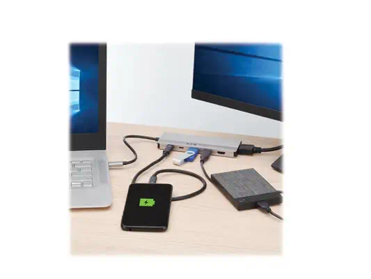 EATON Station daccueil de voyage Tripp Lite USB4 Multi-Display Vidéo 8K ou 4K/144Hz ports hub USB 3. - Eaton - Station d'accueil pour portable - visuel 2