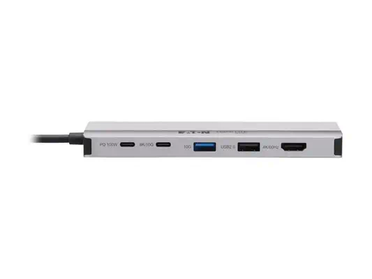 EATON Station daccueil de voyage Tripp Lite USB4 Multi-Display Vidéo 8K ou 4K/144Hz ports hub USB 3. - Eaton - Station d'accueil pour portable - visuel 1
