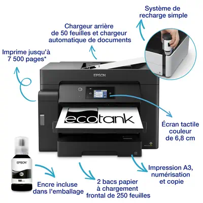 Epson EcoTank Imprimante monochrome ET-M16600 - Multifonctions Jet d'encre - visuel 9