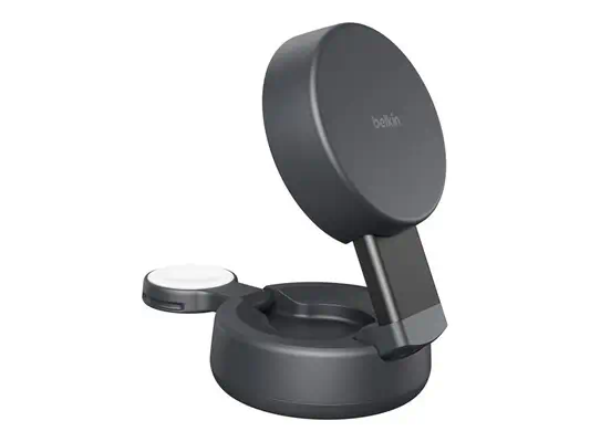 BELKIN UltraCharge 25w Qi2 Compact 2in1 for phone and watch Charcoal - Belkin - Câble USB - visuel 1