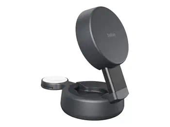 BELKIN UltraCharge 25w Qi2 Compact 2in1 for phone and watch Charcoal achat responsable