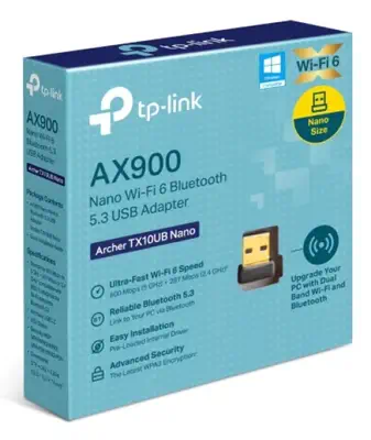TP-Link Archer TX10UB Nano Bluetooth 600 Mbit/s - Carte Réseau - visuel 8