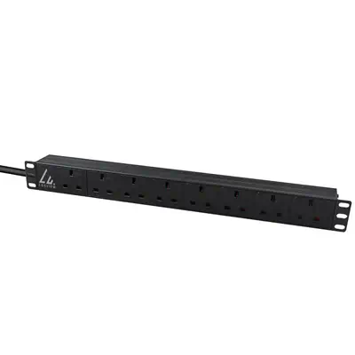 Lanview LVR-3MUK-SPD-UK8 unité de distribution d'énergie 8 sortie(s) CA 1.4U Noir - Rack et Armoire - visuel 2