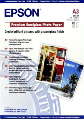 Achat EPSON PREMIUM semi brillant photo papier inkjet 251g/m2 au meilleur prix