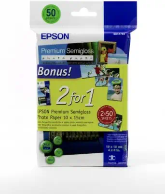 Papier photo Premium semi-glacé, 100 x 150 mm, 251g/m², 100 Feuilles - Epson - visuel 2