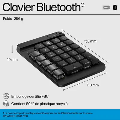 HP 435 Programmable Wireless Keypad - Clavier - visuel 2