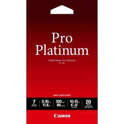Revendeur officiel CANON PT-101 pro platinum photo papier inkjet 300g/m2 4x6