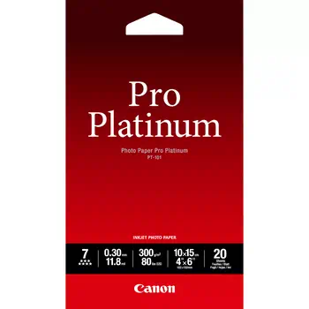 Achat CANON PT-101 pro platinum photo papier inkjet 300g/m2 4x6 inch 20 au meilleur prix