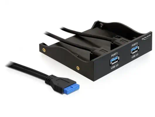 DeLOCK 61896 Obturateur de baie de lecteur - Adaptateur stockage - visuel 1