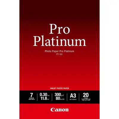 Papier photo professionnel Platinum A3 PT-101 - 20 feuilles - Canon - visuel 1